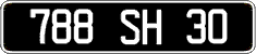 French license plate, FNI