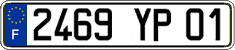 French license plate, FNI