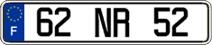 French license plate, FNI