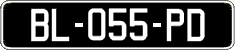 French license plate, SIV (oldtimers)
