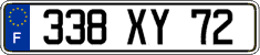 French license plate, FNI