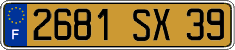French license plate, FNI