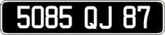 French license plate, FNI