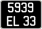 French license plate, FNI