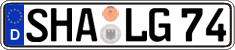 German license plate, Regular plates