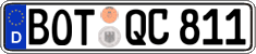 German license plate, Regular plates