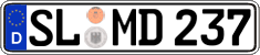 German license plate, Regular plates