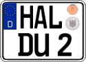 German license plate, Regular plates