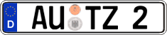 German license plate, Regular plates