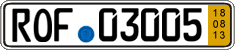 German license plate, Short-term transit plates