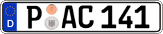 German license plate, Regular plates