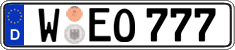 German license plate, Regular plates