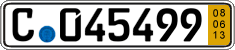 German license plate, Short-term transit plates