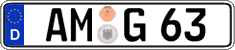 German license plate, Regular plates