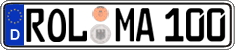 German license plate, Regular plates