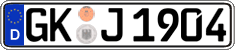 German license plate, Regular plates