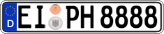 German license plate, Regular plates