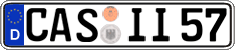 German license plate, Regular plates