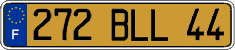 French license plate, FNI