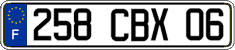 French license plate, FNI