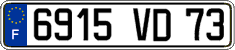 French license plate, FNI