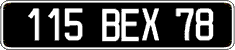 French license plate, FNI