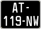 French license plate, SIV (oldtimers)