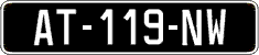 French license plate, SIV (oldtimers)
