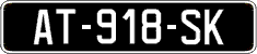 French license plate, SIV (oldtimers)