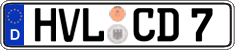 German license plate, Regular plates
