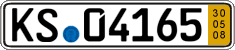 German license plate, Short-term transit plates