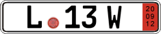 German license plate, Export transit plates