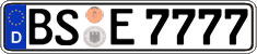 German license plate, Regular plates