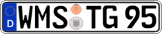 German license plate, Regular plates