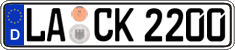 German license plate, Regular plates