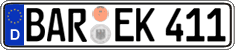 German license plate, Regular plates