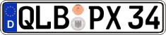 German license plate, Regular plates