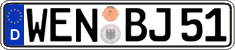 German license plate, Regular plates
