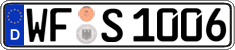 German license plate, Regular plates