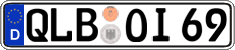 German license plate, Regular plates