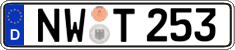 German license plate, Regular plates
