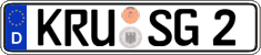 German license plate, Regular plates