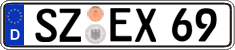 German license plate, Regular plates