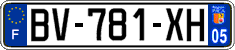 French license plate, SIV (ordinary)