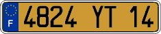 French license plate, FNI