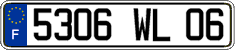 French license plate, FNI