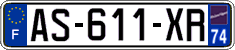 French license plate, SIV (ordinary)