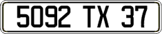 French license plate, FNI