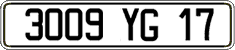 French license plate, FNI