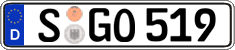 German license plate, Regular plates